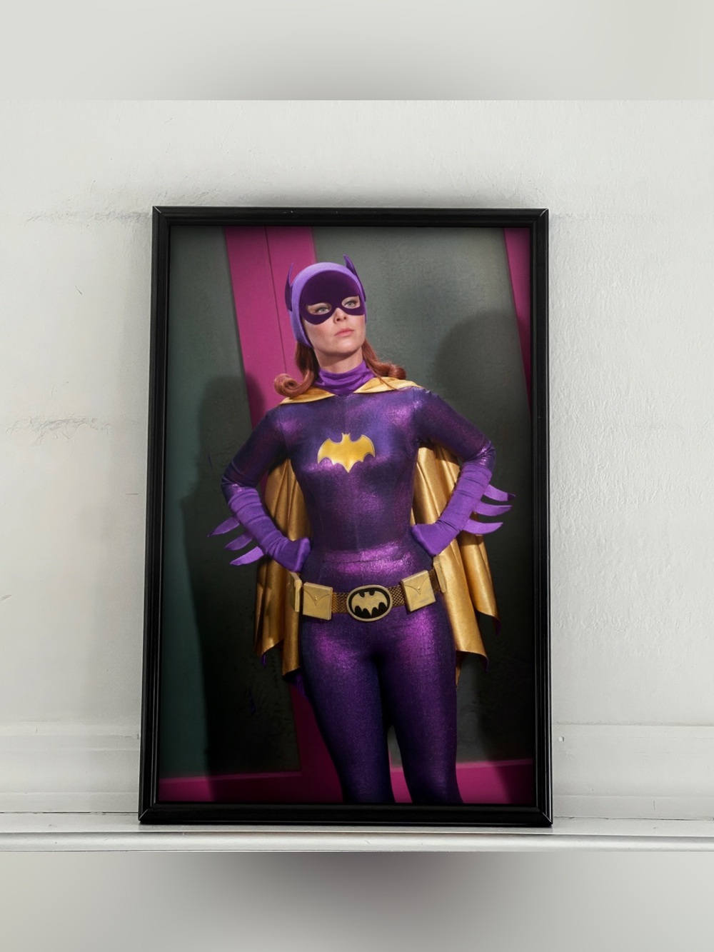 Batman Batgirl Yvonne Craig Pinup Girl Art Poster